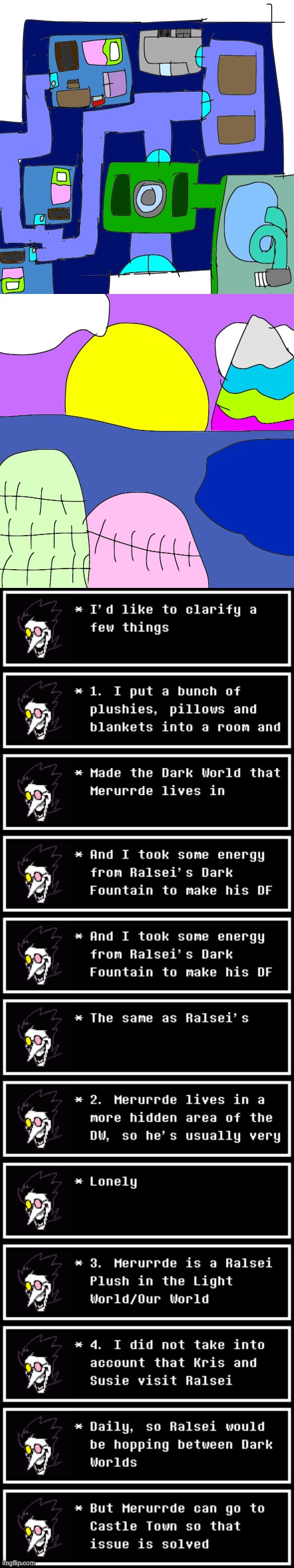 Merurrde's house and Dark World | made w/ Imgflip meme maker