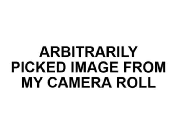 Arbitrarily Picked Image Blank Meme Template