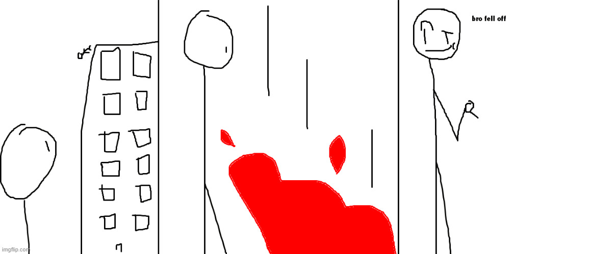 bro fell off | made w/ Imgflip meme maker