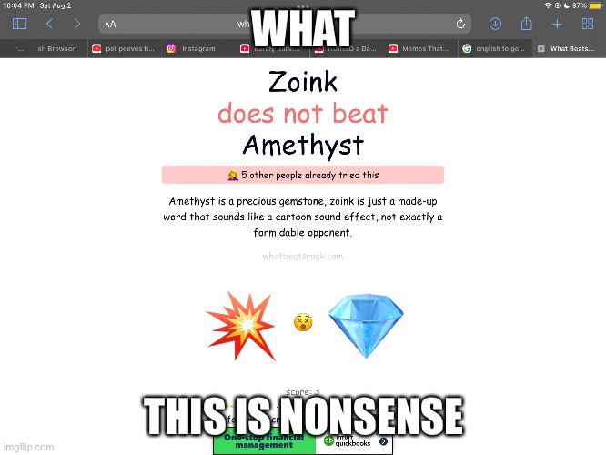 Top comment is lying | WHAT; THIS IS NONSENSE | image tagged in geometry dash | made w/ Imgflip meme maker