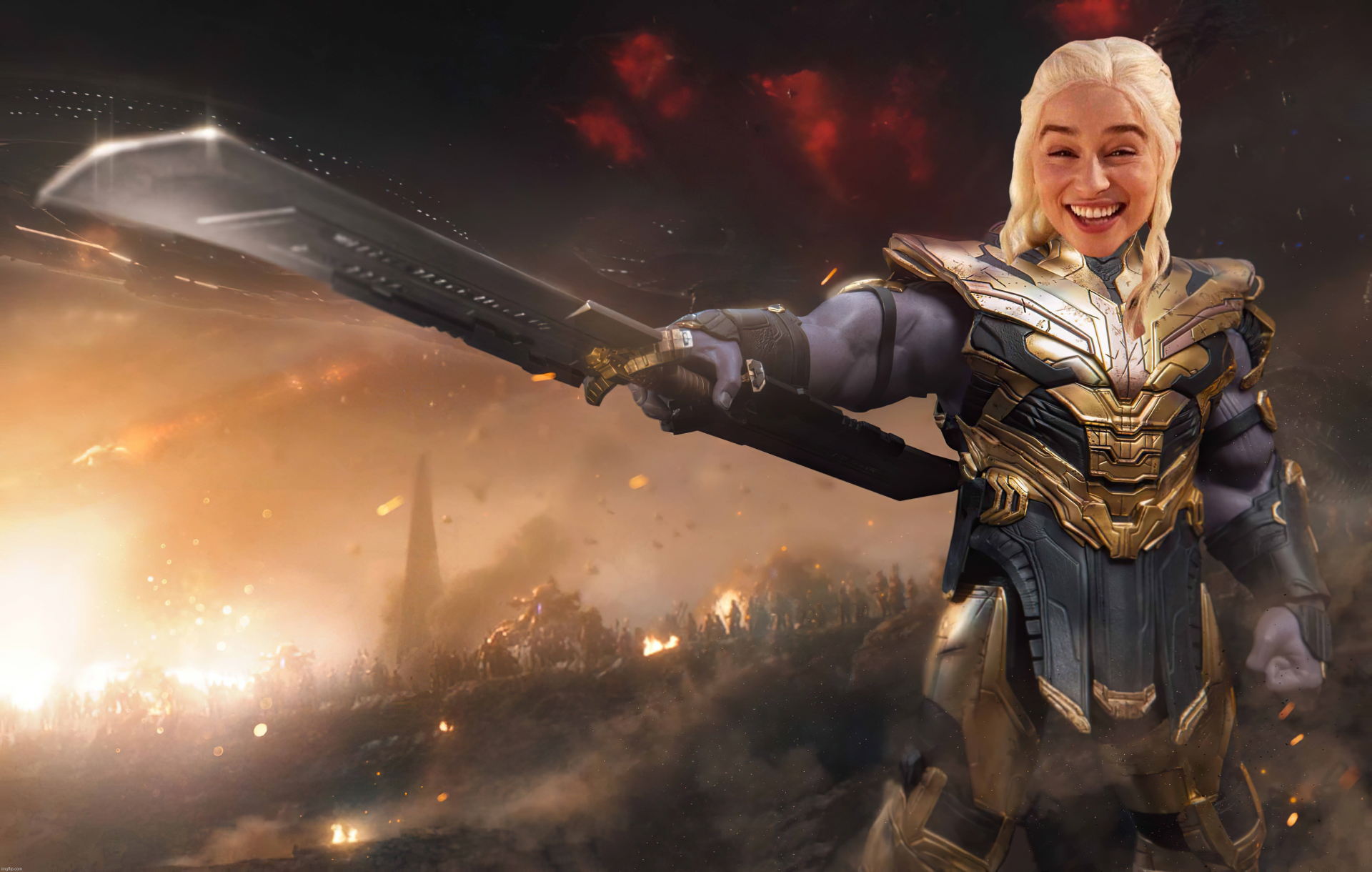 High Quality Daenerys Thanos Blank Meme Template