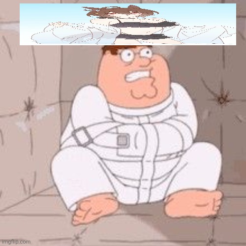 Peter Griffin in a Padded Cell | image tagged in peter griffin in a padded cell | made w/ Imgflip meme maker