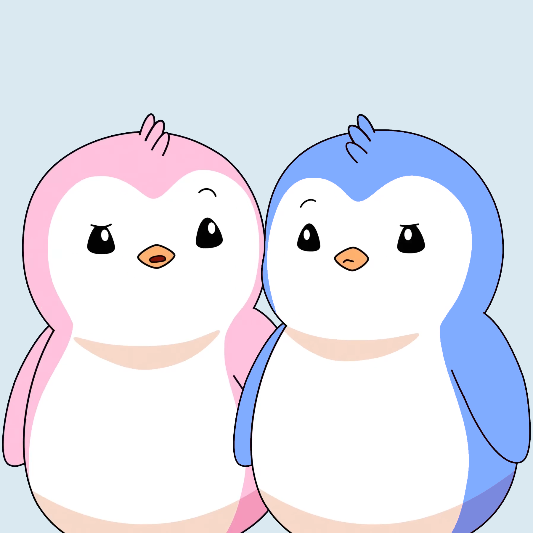Pax and Polly wondering Blank Meme Template
