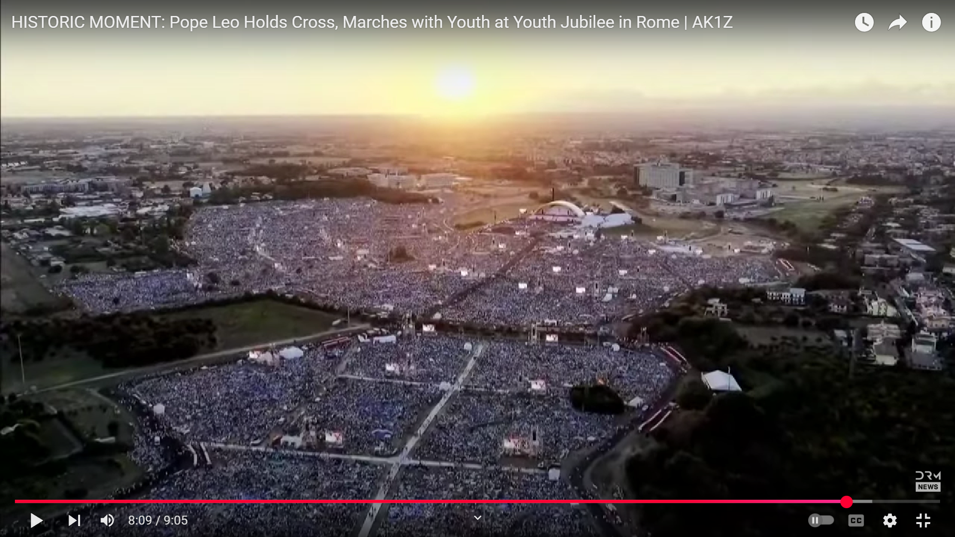 Pope Youth Jubilee Crowd Blank Meme Template