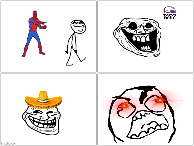 Taco Bell comic | image tagged in memes,rage comics,troll face | made w/ Imgflip meme maker