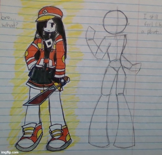 I made an oc named Cola. working on the other character. thoughts? | made w/ Imgflip meme maker