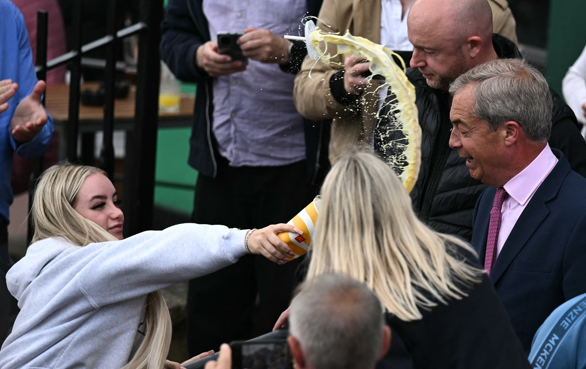 Farage milkshake Blank Meme Template