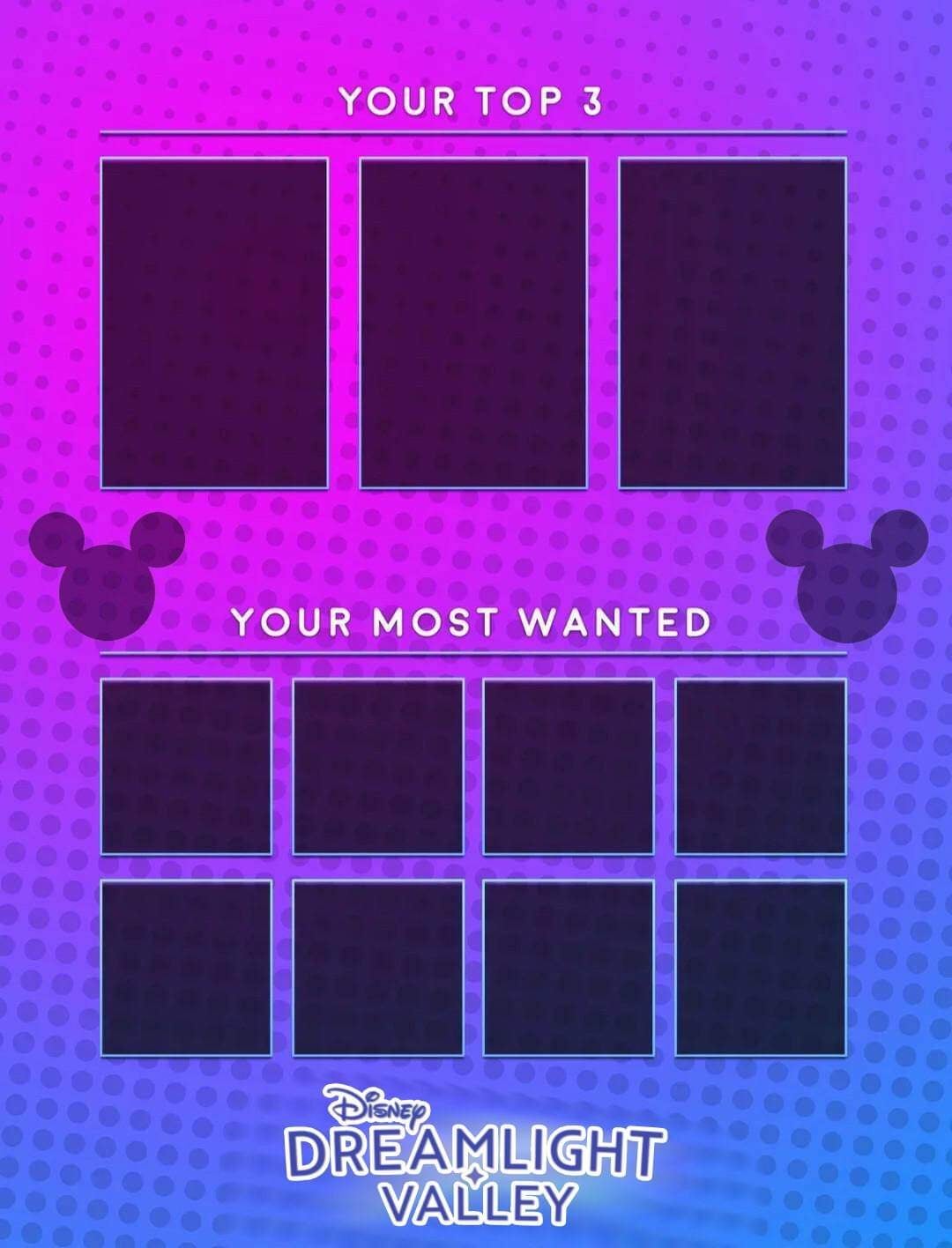 Disney Dreamlight Valley wishlist Blank Meme Template