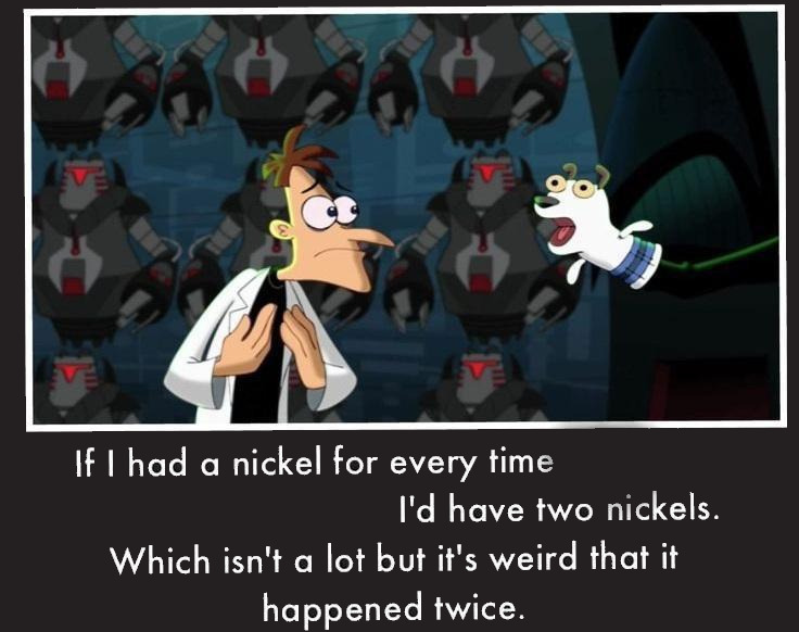 Doofenshmirtz 2 Nickels Blank Meme Template