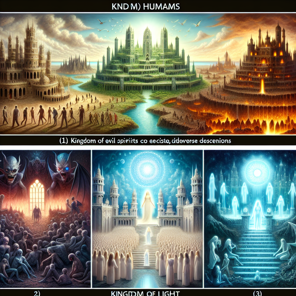 3 kingdoms (1) kingdom of man, (2) kingdom of evil spirits/demon Blank Meme Template