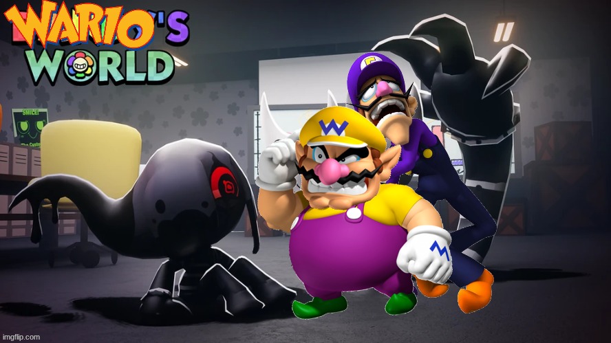 Wario and Waluigi die to the hands of Twisted Blot.mp3 | image tagged in wario dies,wario,waluigi,blot,dandy's world | made w/ Imgflip meme maker