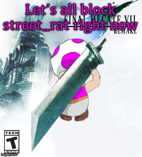 Final Hecate VII (thank you disco) | Let’s all block street_rat right now | image tagged in final hecate vii thank you disco | made w/ Imgflip meme maker