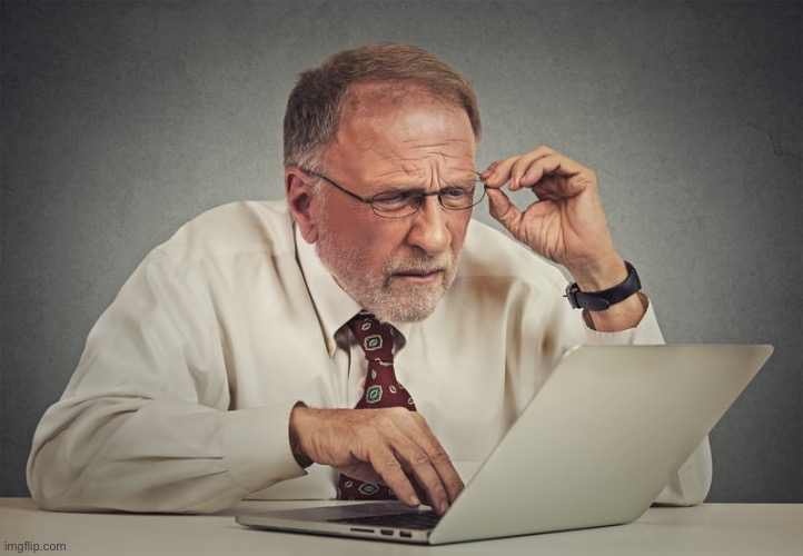 Boomer on computer | image tagged in boomer on computer | made w/ Imgflip meme maker
