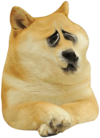 High Quality sad doggo :( Blank Meme Template