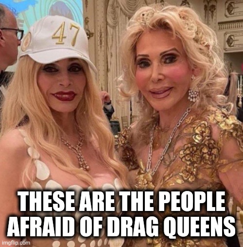 Drag Queens | THESE ARE THE PEOPLE AFRAID OF DRAG QUEENS | image tagged in mar-a-lago | made w/ Imgflip meme maker
