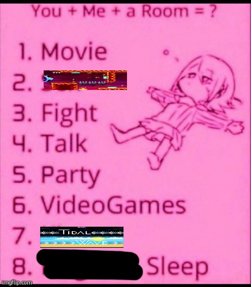 You + me + a room = ? | image tagged in you me a room | made w/ Imgflip meme maker