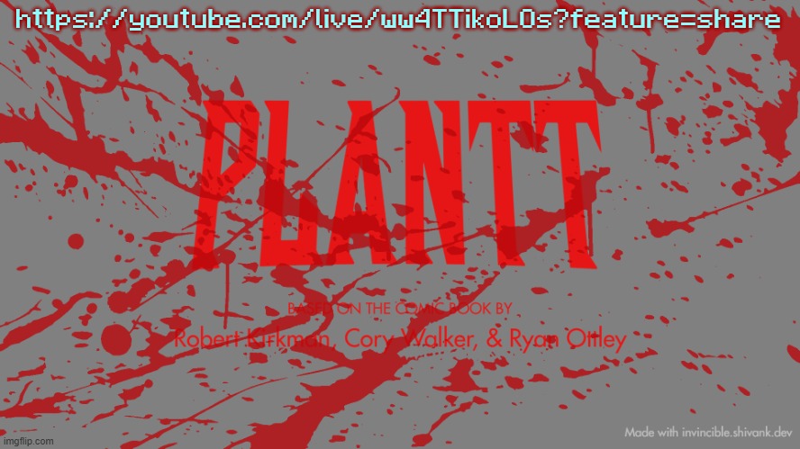 plantt title card CH3Z | https://youtube.com/live/ww4TTikoLOs?feature=share | image tagged in plantt title card ch3z | made w/ Imgflip meme maker