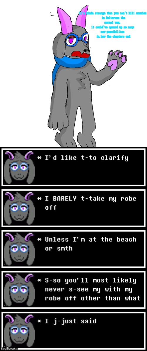 He has social anxiety btw | image tagged in i fixed it | made w/ Imgflip meme maker