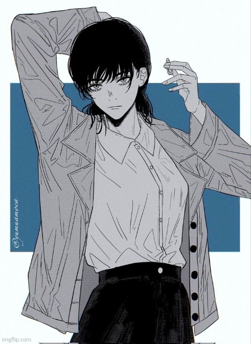 I have more than a hundred pic of her | image tagged in asa mitaka | made w/ Imgflip meme maker