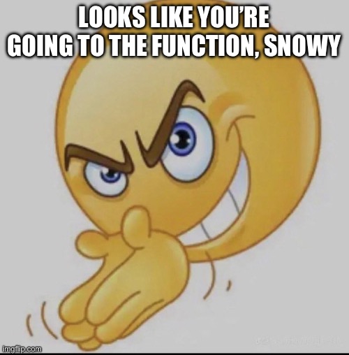When the function got | LOOKS LIKE YOU’RE GOING TO THE FUNCTION, SNOWY | image tagged in when the function got | made w/ Imgflip meme maker