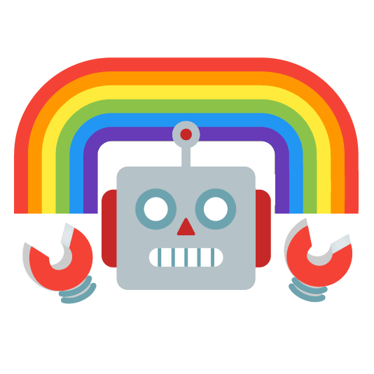 Robot Rainbow Meme Template