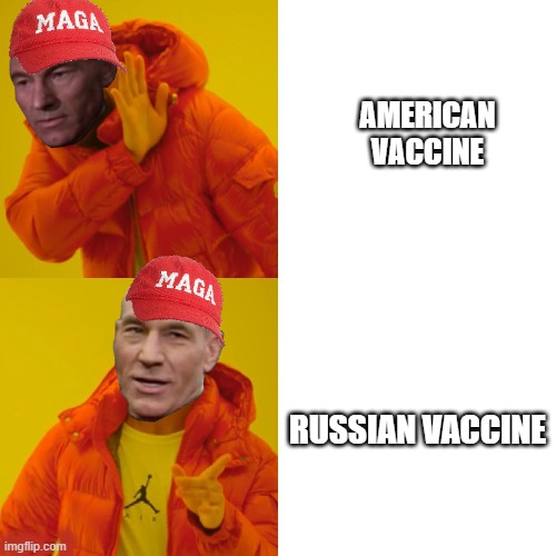 russian cancer vaccine just dropped | AMERICAN VACCINE; RUSSIAN VACCINE | made w/ Imgflip meme maker