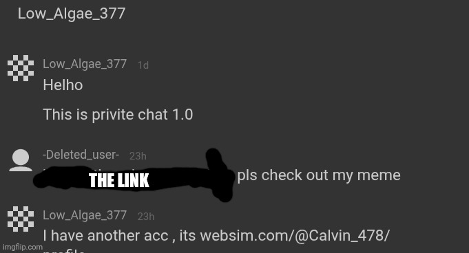 THE LINK | made w/ Imgflip meme maker