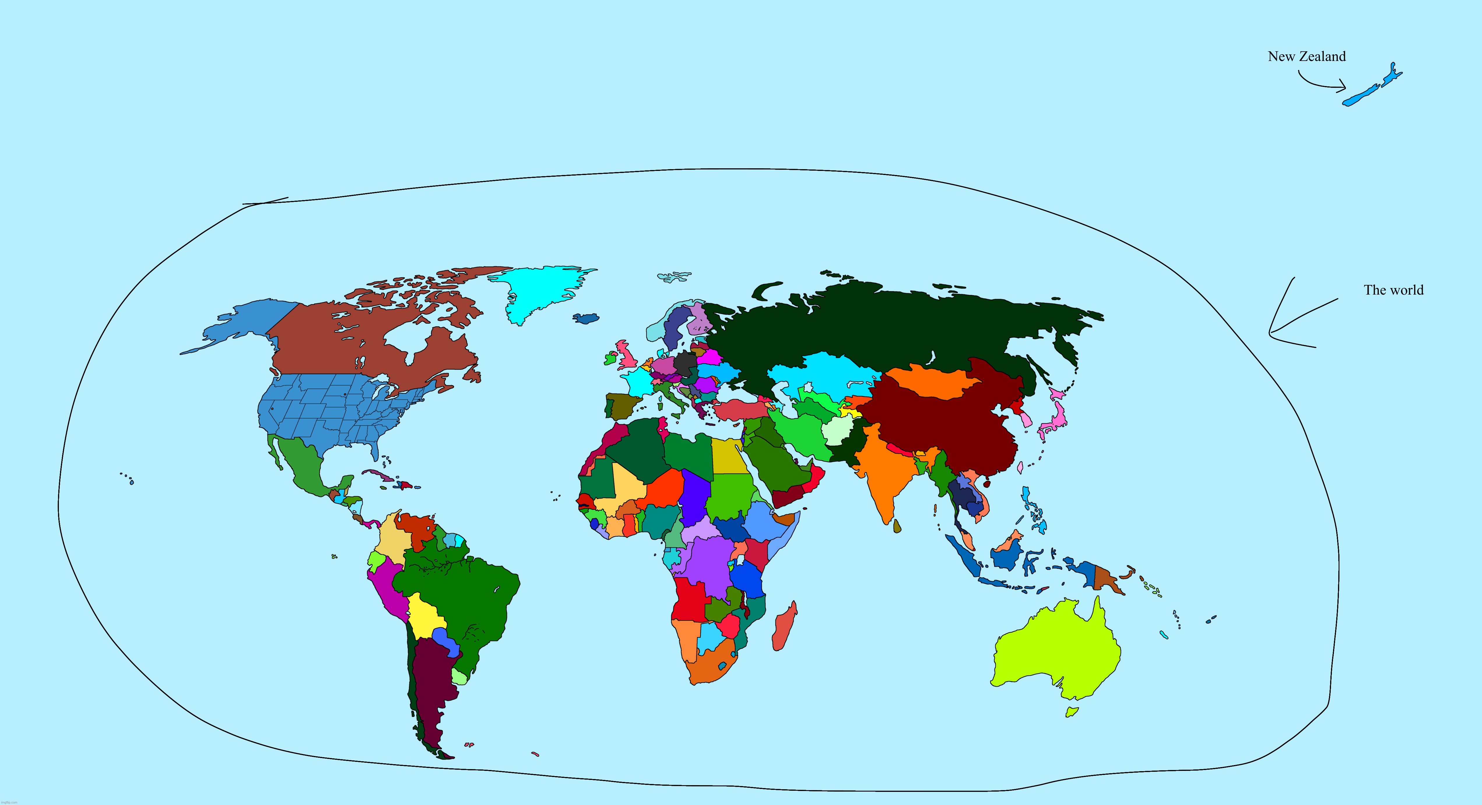 This is why New Zealand isn’t on maps | made w/ Imgflip meme maker