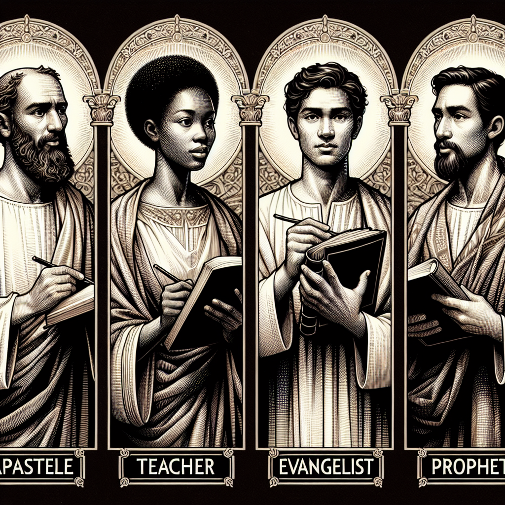 APOSTLE, TEACHER, EVANGELIST & PROPHET were activated amidst the Blank Meme Template