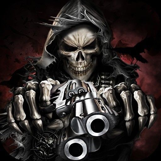 Bad ass skeleton Blank Meme Template
