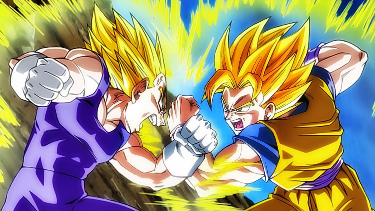 Goku vs Vegeta Blank Meme Template