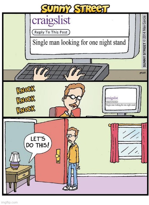 image tagged in comics,sunny street,one night stand | made w/ Imgflip meme maker