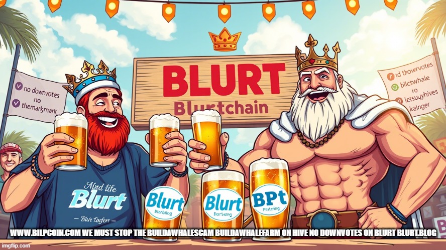 WWW.BILPCOIN.COM WE MUST STOP THE BUILDAWHALESCAM BUILDAWHALEFARM ON HIVE NO DOWNVOTES ON BLURT BLURT.BLOG | made w/ Imgflip meme maker