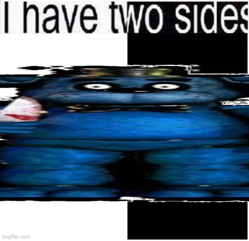i have two sides | image tagged in i have two sides | made w/ Imgflip meme maker