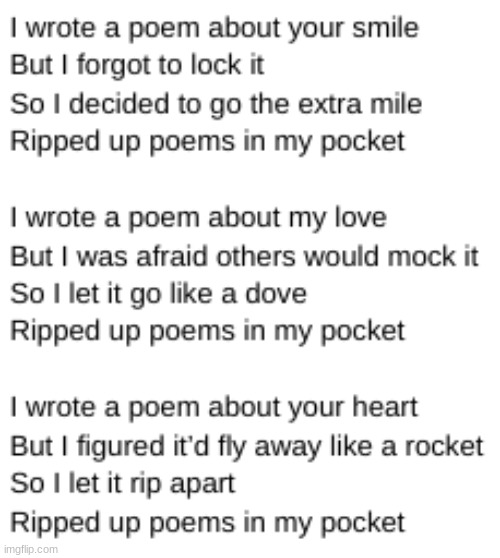 3rd iss poem - my least favourite | made w/ Imgflip meme maker