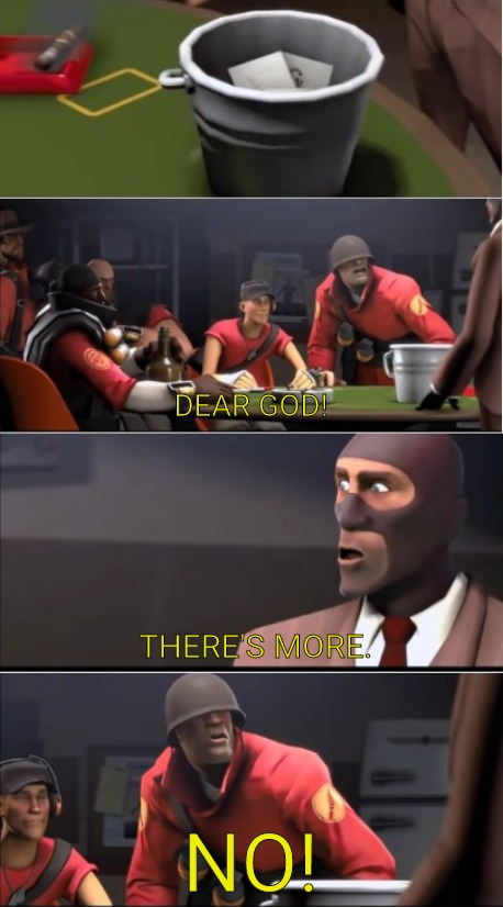 This is a bucket Blank Meme Template