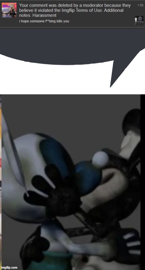isn't that mod abuse? | image tagged in discord speech bubble,fex | made w/ Imgflip meme maker
