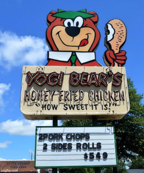 Yogi Bear's Honey Fried Chicken.mp3 | image tagged in yogi bear | made w/ Imgflip meme maker