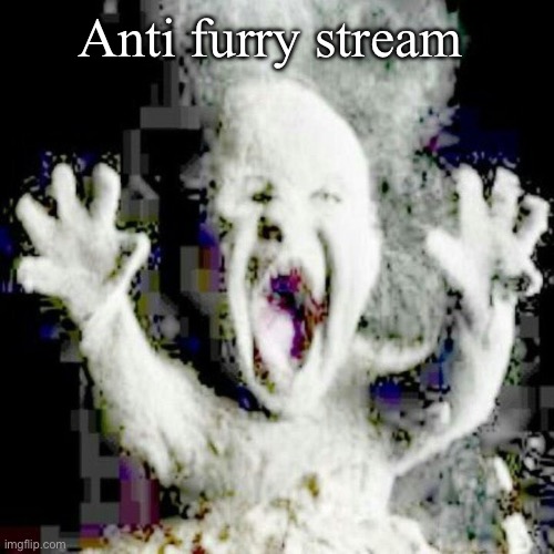 Low quality ash baby | Anti furry stream | image tagged in low quality ash baby | made w/ Imgflip meme maker
