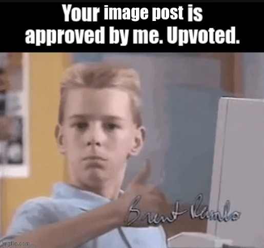 Your ____ is approved by me. Upvoted. | image post | image tagged in your ____ is approved by me upvoted | made w/ Imgflip meme maker