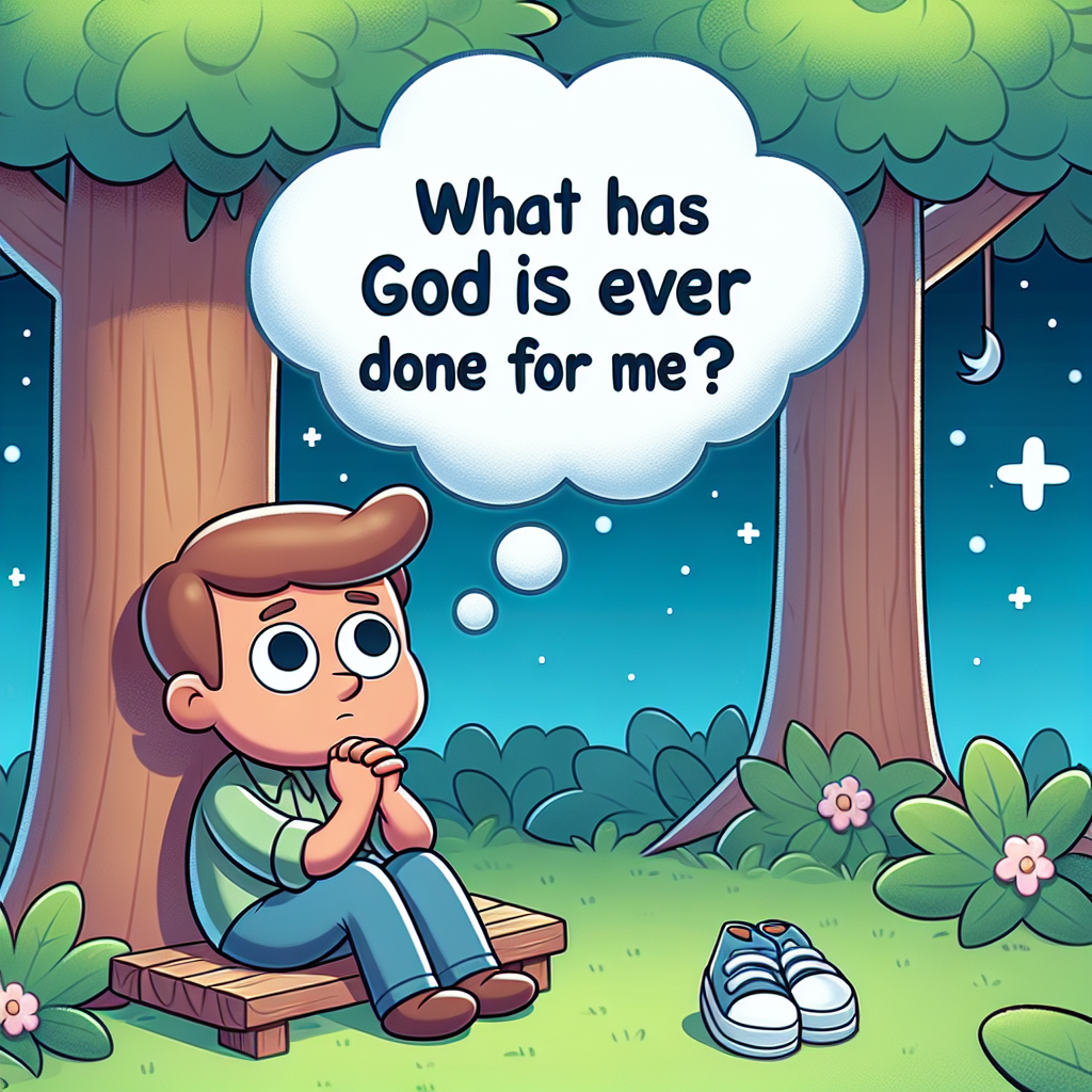 What has God ever done for me?? Blank Meme Template