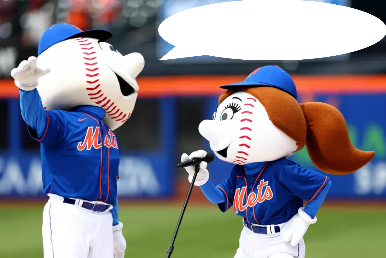 High Quality Mr Met Blank Meme Template