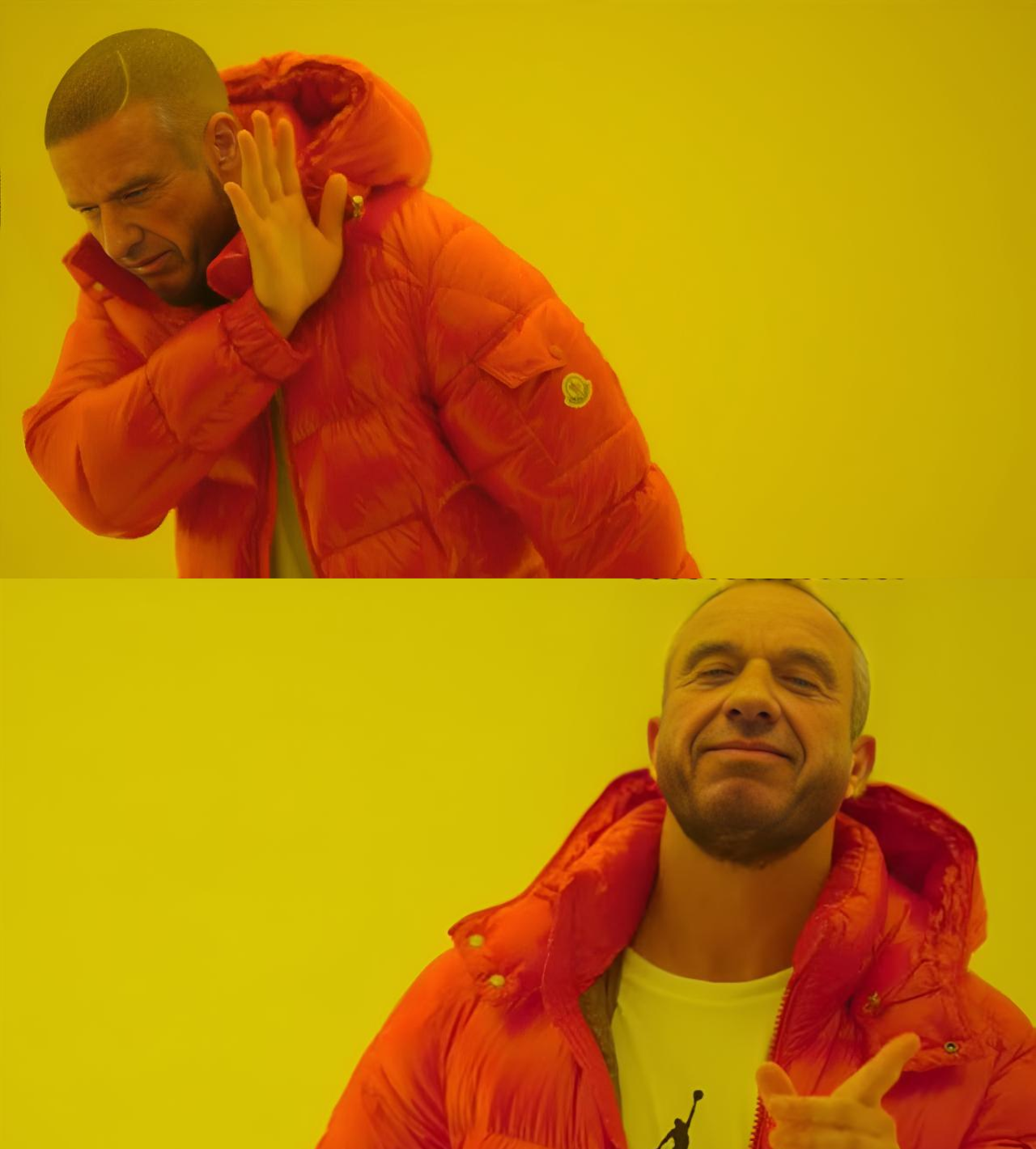 RFK/Drake yes/no meme Blank Meme Template
