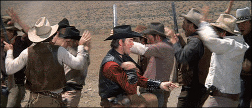Blazing Saddles Kansas City Faggots Blank Meme Template