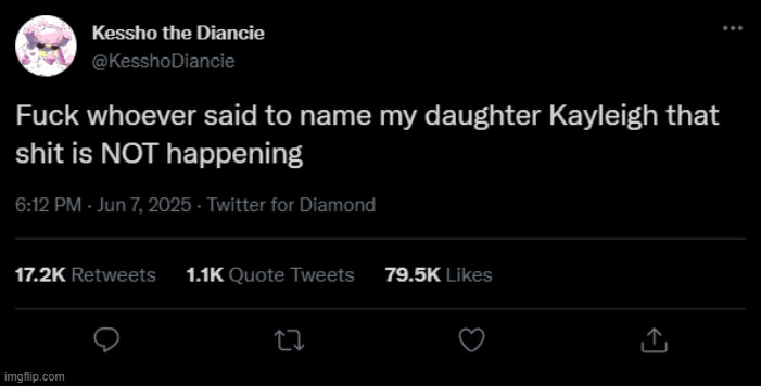 Ain't happening.mp3 | image tagged in kessho | made w/ Imgflip meme maker