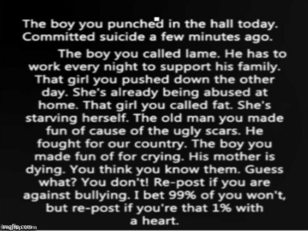 #stopbullying | made w/ Imgflip meme maker