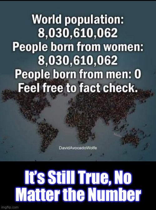 Pick a number…. Any number | Marko; It’s Still True, No
Matter the Number | image tagged in memes,no dumbocrat bullshit,u only fool yerself,when u go lefty,u go to the dark side of evil,escape from the dumbass democrats | made w/ Imgflip meme maker