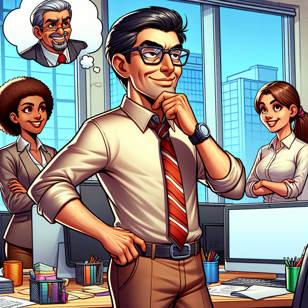 boss not in office, one worker think he has the power Blank Meme Template