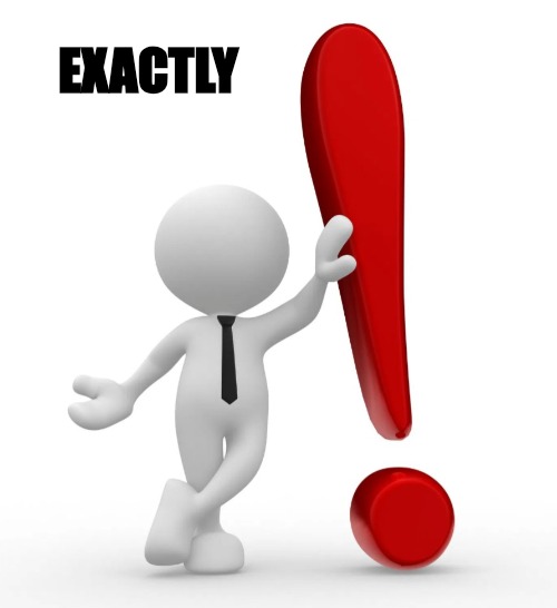 Emoji man with exclamation point | EXACTLY | image tagged in emoji man with exclamation point | made w/ Imgflip meme maker