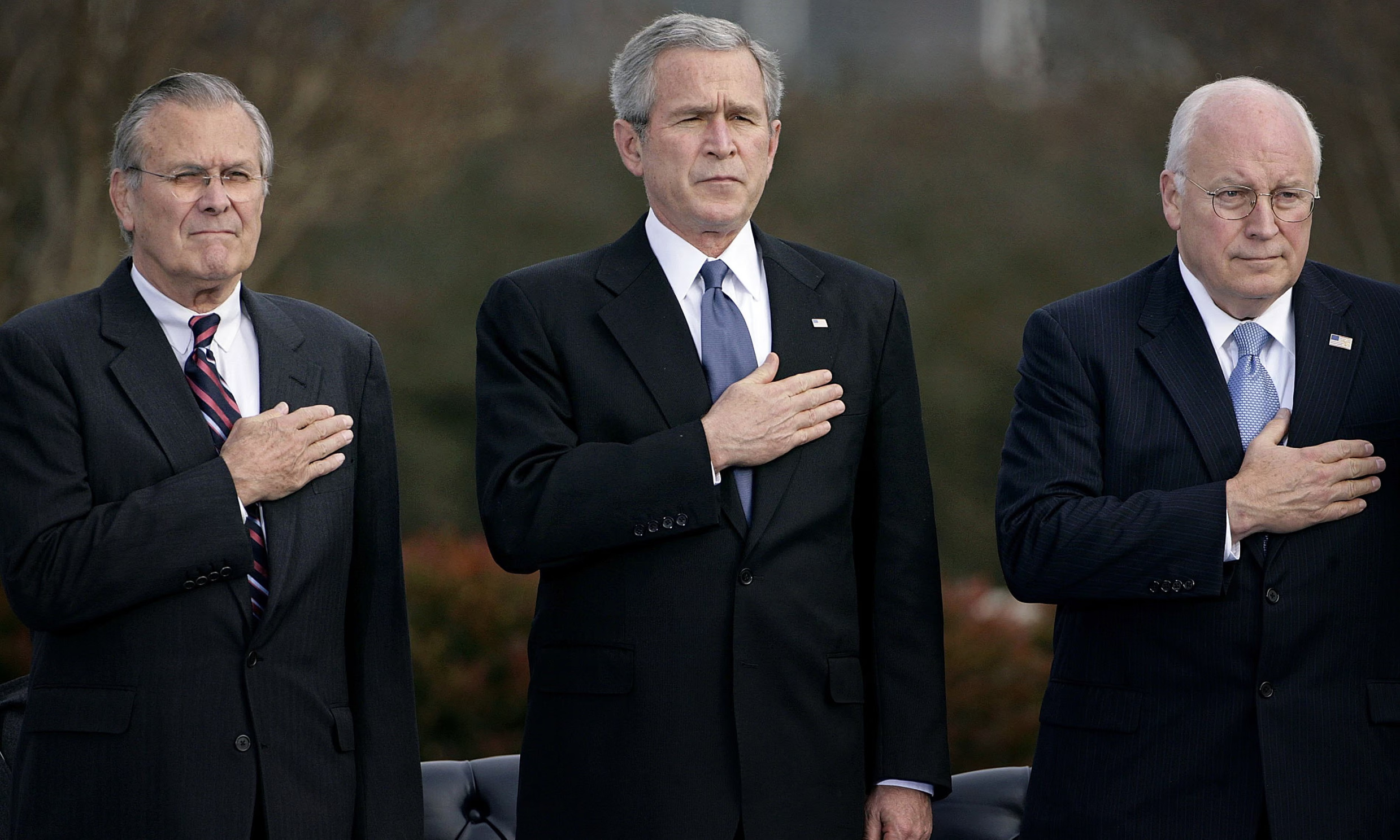 BUSH CHENEY RUMSFELD Blank Meme Template